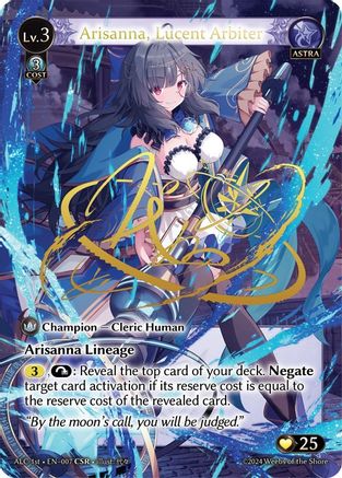 Arisanna, Lucent Arbiter (CSR) (ALC1E) (007) - Alchemical Revolution Foil - The Grand Archivist