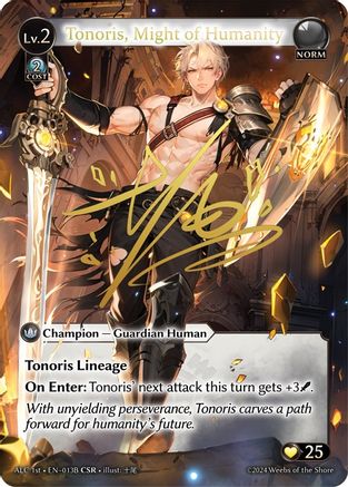 Tonoris, Might of Humanity (CSR) (013B) (ALC1E) (013B) - Alchemical Revolution Foil - The Grand Archivist