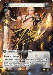 Tonoris, Might of Humanity (CSR) (013B) (ALC1E) (013B) - Alchemical Revolution Foil - The Grand Archivist