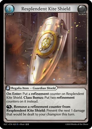 Resplendent Kite Shield (025) - Alchemical Revolution Foil - The Grand Archivist