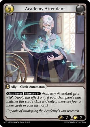 Academy Attendant (041) - Alchemical Revolution Foil - The Grand Archivist