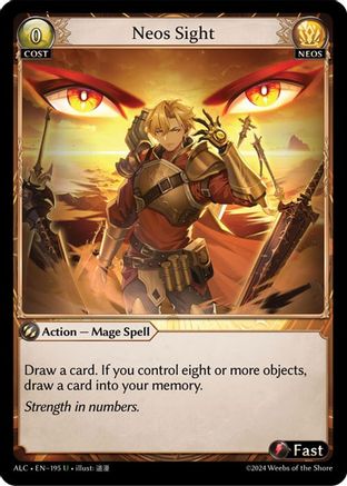 Neos Sight (195) - Alchemical Revolution Foil - The Grand Archivist