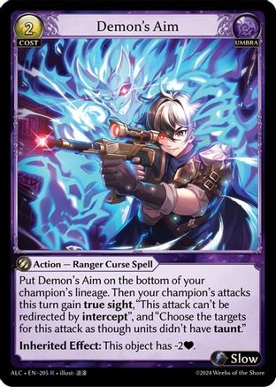 Demon's Aim (205) - Alchemical Revolution Foil - The Grand Archivist