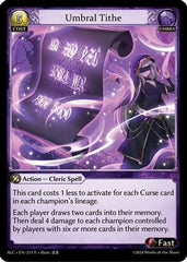 Umbral Tithe (213) - Alchemical Revolution Foil - The Grand Archivist