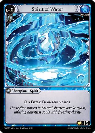 Spirit of Water (002) - Alchemical Revolution Starter Decks - The Grand Archivist