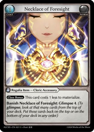 Necklace of Foresight (021) - Alchemical Revolution Starter Decks - The Grand Archivist