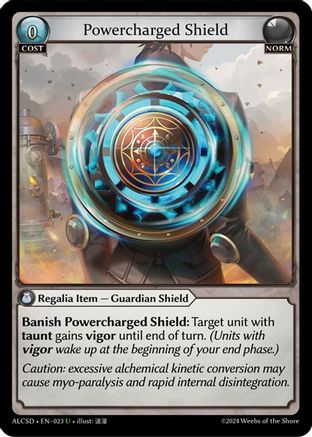 Powercharged Shield (023) - Alchemical Revolution Starter Decks - The Grand Archivist