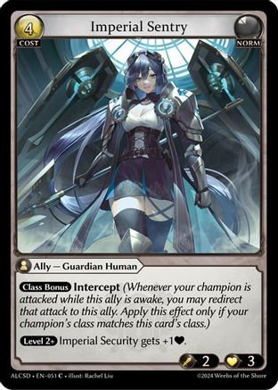 Imperial Sentry (051) - Alchemical Revolution Starter Decks - The Grand Archivist