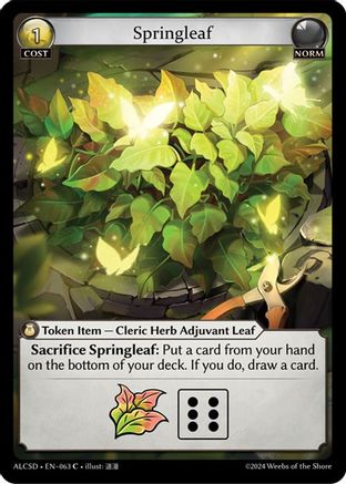 Springleaf (063) - Alchemical Revolution Starter Decks - The Grand Archivist