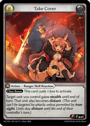 Take Cover (067) - Alchemical Revolution Starter Decks - The Grand Archivist