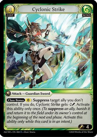 Cyclonic Strike (084) - Alchemical Revolution Starter Decks - The Grand Archivist