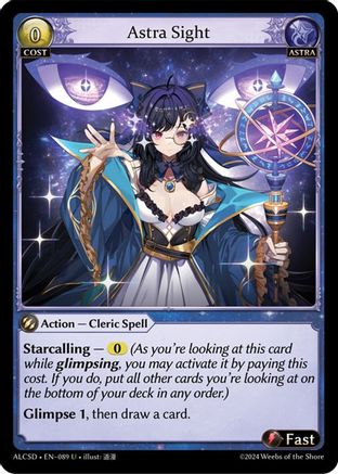 Astra Sight (089) - Alchemical Revolution Starter Decks - The Grand Archivist
