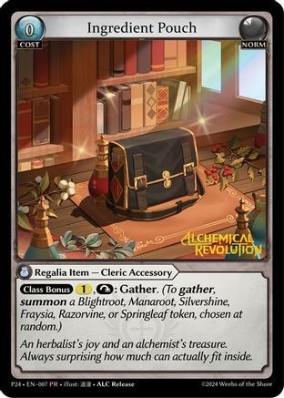 Ingredient Pouch (007) - Promotional Cards Foil - The Grand Archivist
