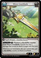 Worn Gearblade (018) - Promotional Cards Foil - The Grand Archivist