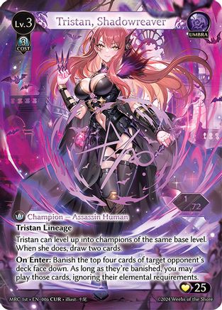 Tristan, Shadowreaver (CUR) (006) - Mercurial Heart Foil - The Grand Archivist