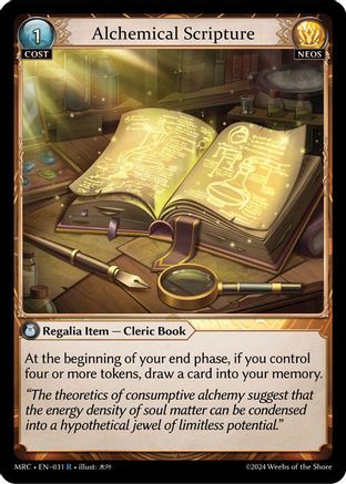 Alchemical Scripture (031) - Mercurial Heart Foil - The Grand Archivist