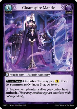 Gloamspire Mantle (032) - Mercurial Heart Foil - The Grand Archivist