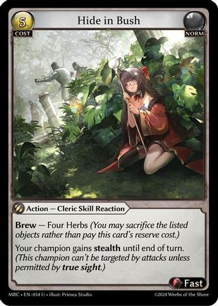 Hide in Bush (054) - Mercurial Heart - The Grand Archivist