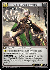 Sadi, Blood Harvester (069) - Mercurial Heart Foil - The Grand Archivist