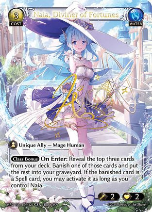 Naia, Diviner of Fortunes (CSR) (123) - Mercurial Heart Foil - The Grand Archivist