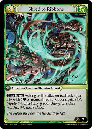 Shred to Ribbons (150) - Mercurial Heart Foil - The Grand Archivist