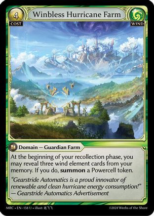 Winbless Hurricane Farm (158) - Mercurial Heart - The Grand Archivist