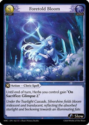 Foretold Bloom (162) - Mercurial Heart Foil - The Grand Archivist