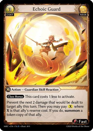 Echoic Guard (176) - Mercurial Heart Foil - The Grand Archivist