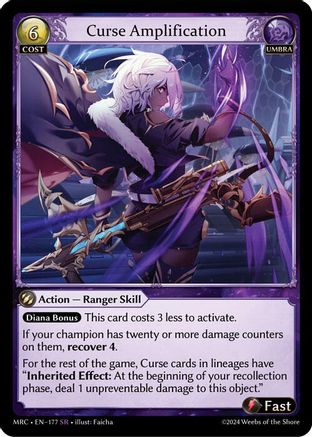 Curse Amplification (177) - Mercurial Heart Foil - The Grand Archivist