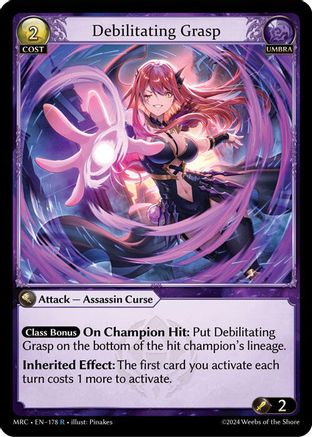 Debilitating Grasp (178) - Mercurial Heart Foil - The Grand Archivist