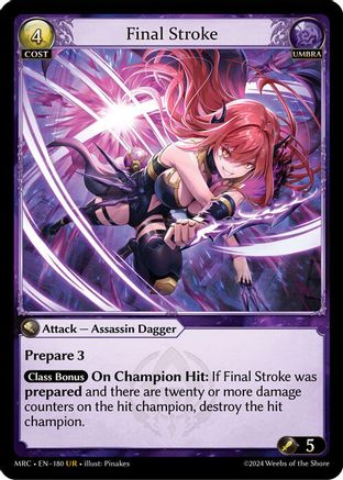 Final Stroke (180) - Mercurial Heart Foil - The Grand Archivist