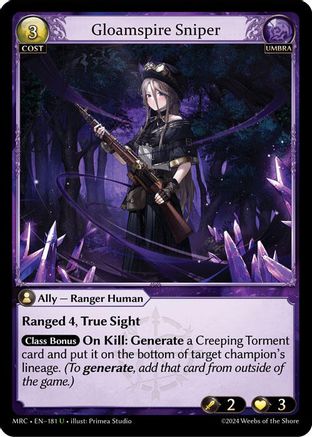 Gloamspire Sniper (181) - Mercurial Heart - The Grand Archivist