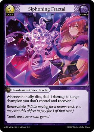 Siphoning Fractal (188) - Mercurial Heart Foil - The Grand Archivist