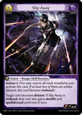 Slip Away (189) - Mercurial Heart Foil - The Grand Archivist