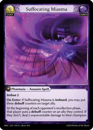 Suffocating Miasma (190) - Mercurial Heart Foil - The Grand Archivist