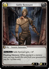 Sable Remnant (017) - Tristan ReCollection Shadowdancer