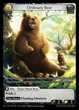 Ordinary Bear (016) - Promotional Cards Foil - The Grand Archivist