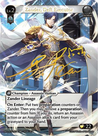 Zander, Deft Executor (CSR) (025) - Supporter Pack 2 Foil - The Grand Archivist
