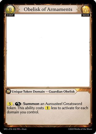 Obelisk of Armaments (032) - Supporter Pack 2 - The Grand Archivist