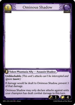 Ominous Shadow (035) - Supporter Pack 2 - The Grand Archivist