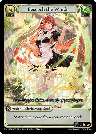Beseech the Winds (052) - Promotional Cards Foil - The Grand Archivist
