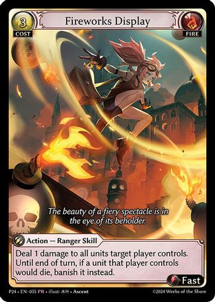 Fireworks Display (055) - Promotional Cards Foil - The Grand Archivist