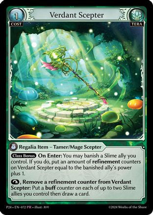 Verdant Scepter (072) - Promotional Cards Foil - The Grand Archivist