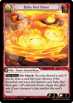 Baby Red Slime (076) - Promotional Cards Foil - The Grand Archivist