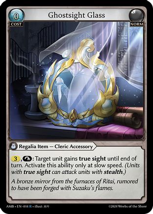 Ghostsight Glass (014) - Mortal Ambition Foil - The Grand Archivist