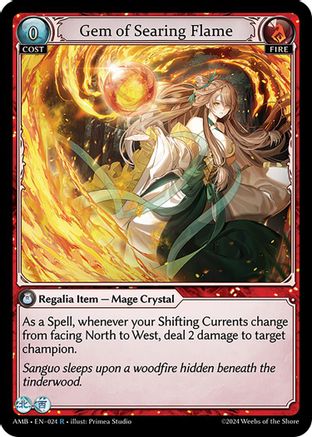 Gem of Searing Flame (024) - Mortal Ambition Foil - The Grand Archivist