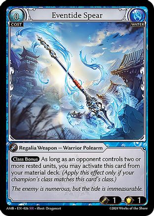 Eventide Spear (026) - Mortal Ambition Foil - The Grand Archivist