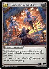 Bring Down the Mighty (033) - Mortal Ambition Foil - The Grand Archivist