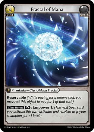 Fractal of Mana (043) - Mortal Ambition Foil - The Grand Archivist