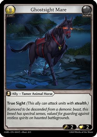 Ghostsight Mare (044) - Mortal Ambition Foil - The Grand Archivist